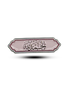 Metal sticker : Arabic pink