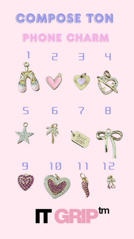 Phone charms doré