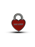 Metal sticker : Red heart