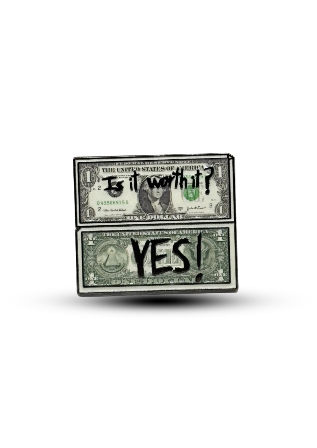 Metal sticker : Dollar