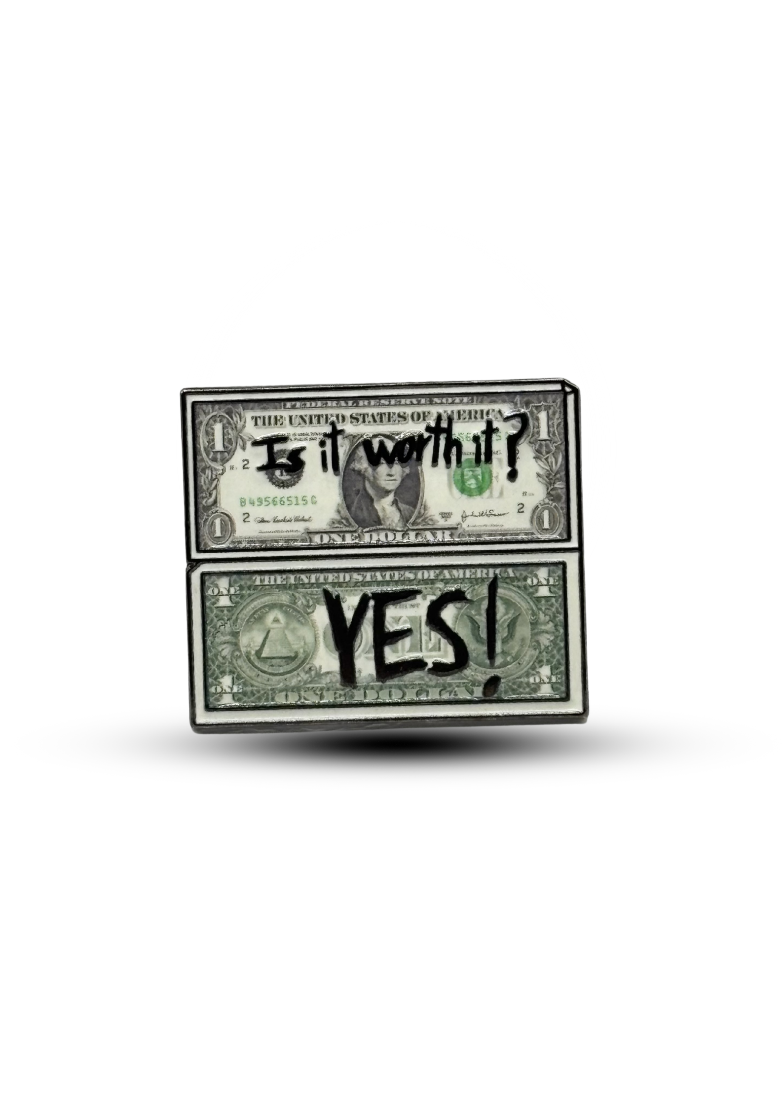 Metal sticker : Dollar
