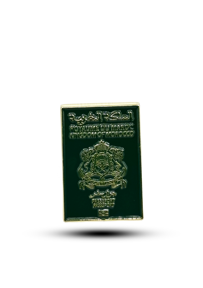 Metal sticker : Morroco passport