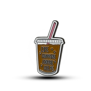 Metal sticker : coffee cup