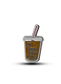 Metal sticker : coffee cup