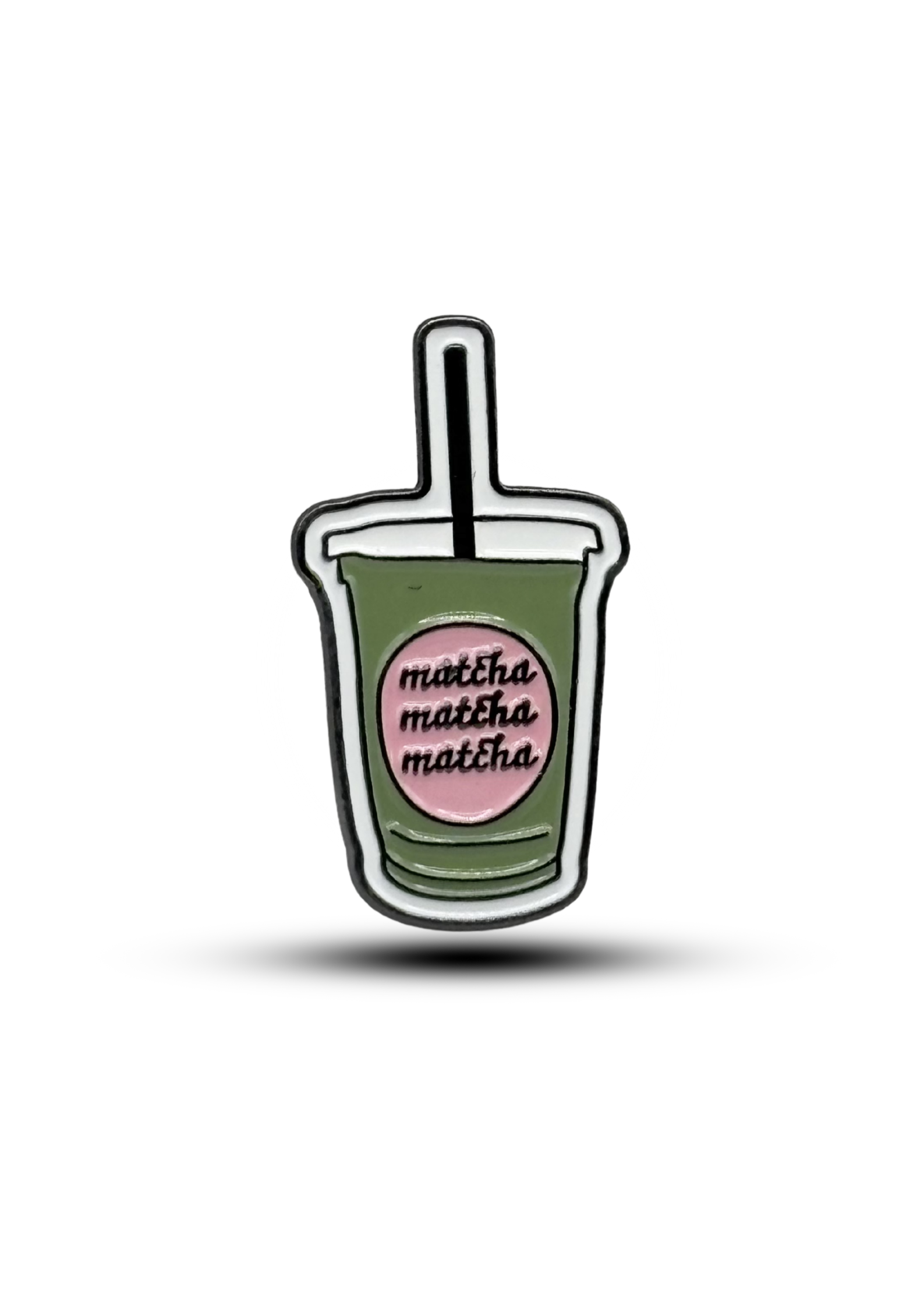 Metal sticker : matcha cup