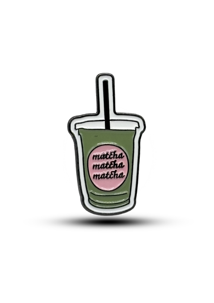 Metal sticker : matcha cup