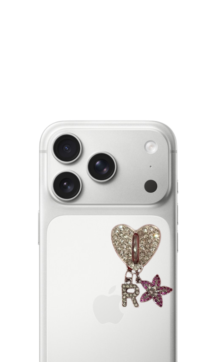 Phone charms argenté