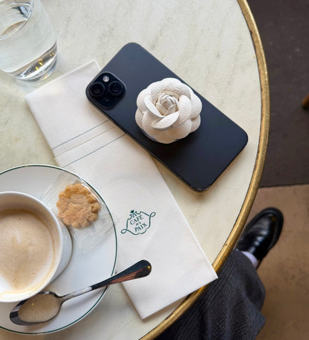 Grip Phone : White Flower