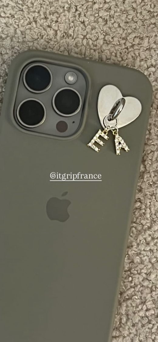 Phone charms argenté