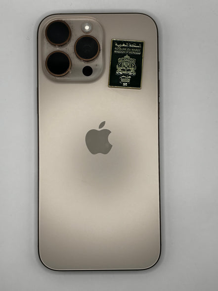 Metal sticker : Morroco passport