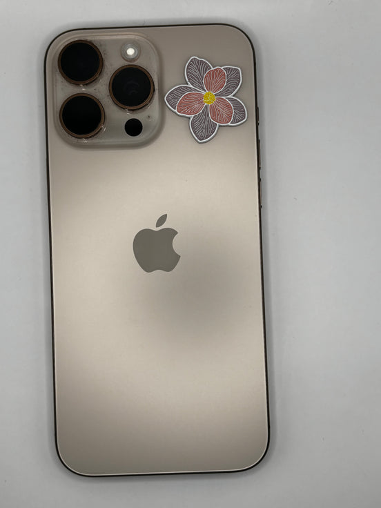 Metal sticker : Flower