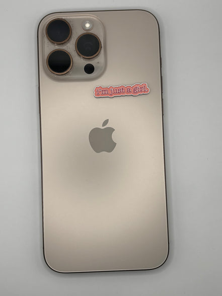 Metal sticker : I'm just a girl